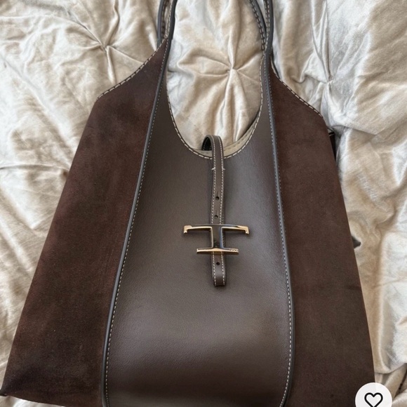 Tod's Handbags - Tod's Suede and Leather Shoulder Bag w/ Gold. would trade for a YSL bag possibly